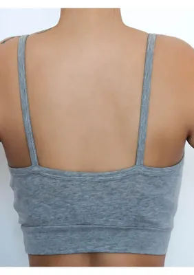Produktbild von Nachhaltiges Sport-Bustier aus weicher Biobaumwolle mit sportlicher Passform und breitem Bündchen