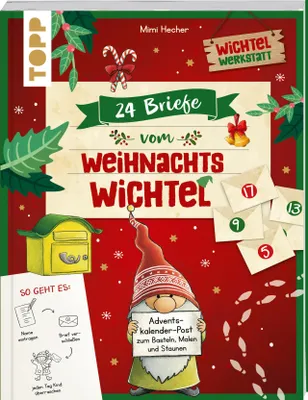 Produktbild von 24 Briefe vom Weihnachtswichtel Adventskalenderbuch