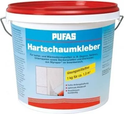 Produktbild von Pufas - Hartschaumkleber 8 kg Styroporkleber Hartschaum-Platten Styropor-Kleber