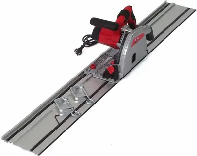 Immagine prodotto di Set di seghe a circolare - Sega circolare manuale - Taglio di precisione - Include guida da 2900 mm - Profondità di taglio di 55 mm - Colore: nero/argento
