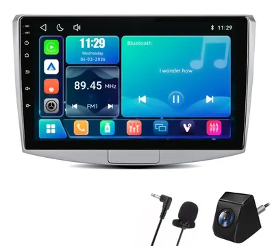 Zdjęcie produktu dla Radio samochodowe do VW Passat B6, B7, CC, Magotan (lata produkcji 2010-2015) z bezprzewodowym CarPlay i Android Auto, procesorem DSP, wbudowaną kamerą cofania i mikrofonem. Wyświetlacz: 10 cali, system Linux