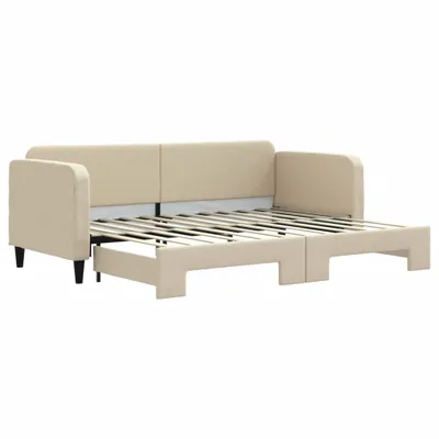 Obrázok produktu pre vidaXL Rozkladacia posteľ Cream 80x200 cm Látka