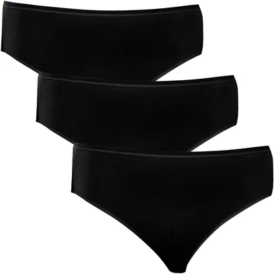 Produktbild von Schiesser Damen Slip, 3er Pack, Gr. 42, Schwarz (schwarz 000)