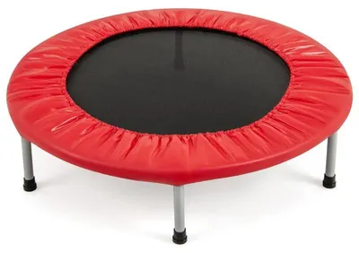 Productafbeelding van Opvouwbare fitness trampoline TW10001RE, diameter 97 cm, draagvermogen 150 kg, rood