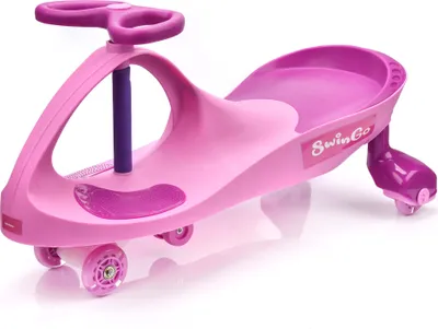 Produktbild von Hojdacie auto METEOR SWINGO ružové šmykľavkové auto pre deti udržuje rovnováhu tela hojdacie auto šmykľavka