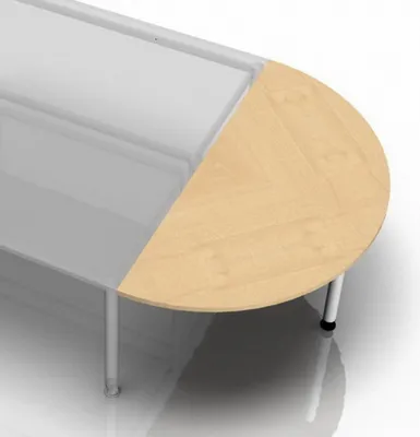 Produktbild von Ansatztisch Halbkreis LA160, 160 x 80 cm