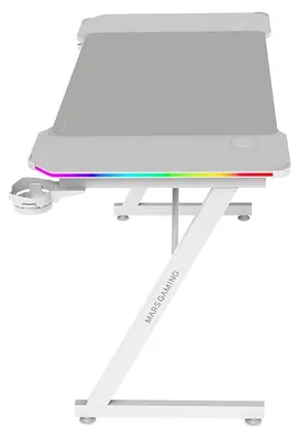 Produktbild von Mars Gaming MGD-X120RGB Gaming-Tisch Weiß Beleuchtung mit Fernbedienung, 120x60 cm