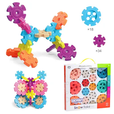 Imagen del producto de Bloques de construcción WOOPIE, Erizo Waffle, 52 piezas.