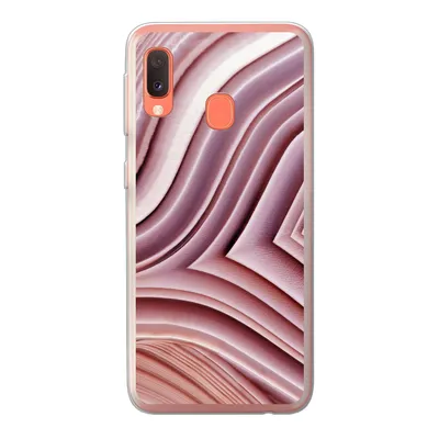 Produktbild von MuchoWow® Handyhülle Schutzhülle Hülle für Samsung Galaxy A20e Natursteine - Rosa - Großaufnahme Silikon Softcase Handy Hülle - Abdeckung