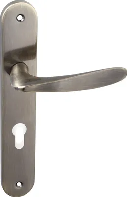 Zdjęcie produktu dla Klamka na szyldzie długim Goa Patyna 72mm Kuchinox, drzwi wewnętrzne, Classic, Aluminium/Stal