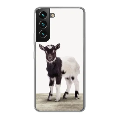 Produktbild von MuchoWow® Handyhülle Schutzhülle Hülle für Samsung Galaxy S22 Ziege - Tiere - Kinder - Jungen - Mädchen Silikon Softcase Handy Hülle - Mobiltelefonhülle