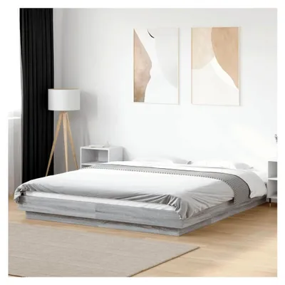 Produktbild von Bettgestell Grau Sonoma 160x200 cm Holzwerkstoff