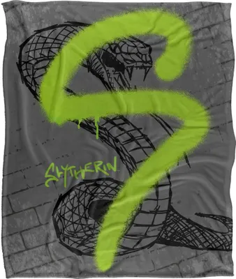 Produktbild von Harry Potter - Decke "Slytherin", Graffiti TV19014 (Einheitsgröße) (Bunt)