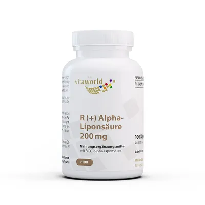 Obrázek produktu pro R (+) kyselina alfa-lipoová 200 mg (100 Kps)