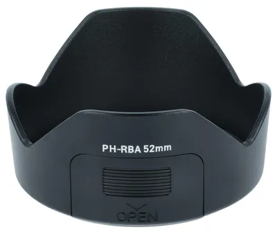 Produktbild von vhbw Gegenlichtblende für 52mm Objektiv, tulpenförmig, Bajonettverschluss, 8 cm, schwarz