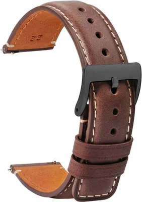 Image de Bracelet de montre en cuir, souple, 20 mm, pour hommes et femmes