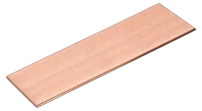 Kupfer-Flachstab 3x50x152 mm, 99,99% Kupfer, elektrische Anwendungen