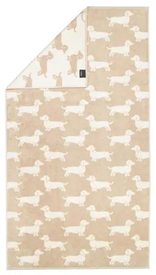 Produktbild von Cawö Duschtuch We love Dogs Dackel Natur Beige (80x150cm)