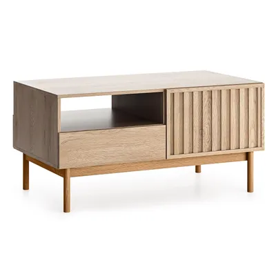 Produktbild von AX LIVING Wohnzimmer Tisch Santarco – 106 cm breit, Eiche Cremona