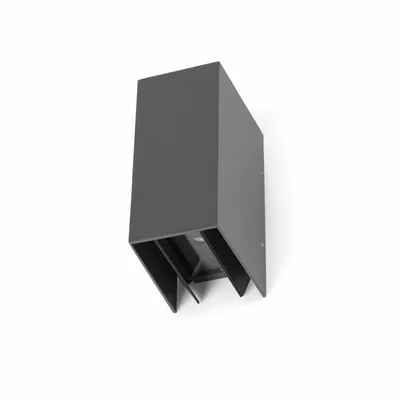 Produktbild von Faro 70634, Wandbeleuchtung für den Außenbereich, Dunkles Grau, Aluminium, IP54, I, 6 W