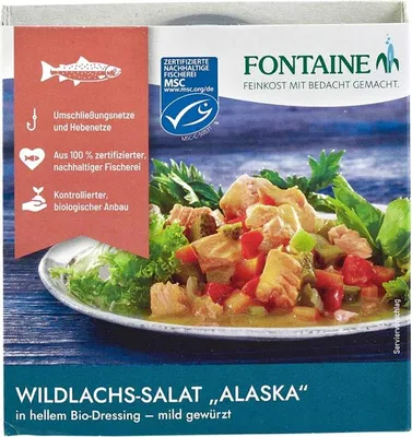 Immagine prodotto di Insalata di salmone selvaggio - Alaska 200g