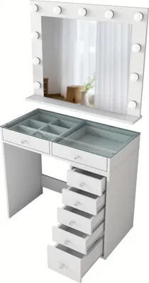 Obrázok produktu pre Skye Decor, BJ117 - 2788, kozmetické stolíky, biela, 90 x 79,8 x 44,5 cm