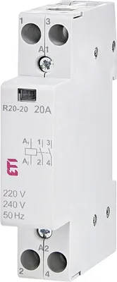 Obrázok produktu pre Stýkač modulárny ETI R20-20 20A 230V AC 002461210 2pol 1modul