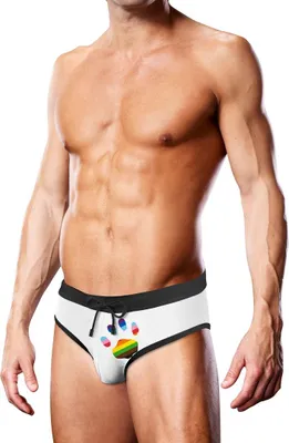 Zdjęcie produktu dla Kąpielówki White Oversized Paw - XL