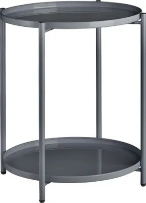 Obrázek produktu pro TecTake 404196, Boční/koncový kávový stolek, Šedá