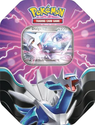 Obrázek produktu pro Pokémon TCG: Azure Legends Tin - Dialga ex (4 booster balíčky a 1 fóliová promo karta)
