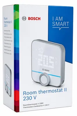 Bosch Smart Home Raumthermostat II zur Steuerung smarter Heizkörperthermostate – Produktbild 1