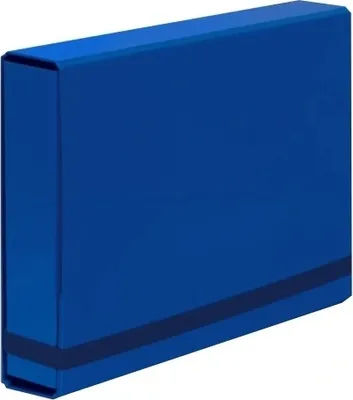Immagine prodotto di Copertina per documenti A4 con elastico - Blu, protezione di qualità per i vostri documenti