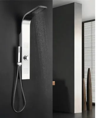 Obrázek produktu pro Sprchový panel Aurlane Troya nerezová ocel kartáčované W04