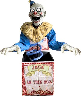 Produktbild von "Jack in the box" Clown - Animiert | 180 cm - Halloween Deko