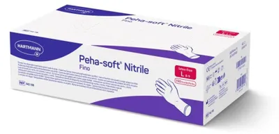 Produktbild von Peha-soft® nitrile fino Einweghandschuhe, puderfrei - L / Blau - B004YRAMWG | Packung (150 Stück)