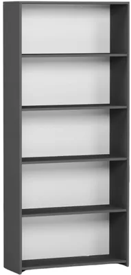 Obrázek produktu pro Regál kancelářský 80 cm police skříňka knihy FRAMIRE B-80 antracit
