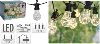 Immagine prodotto di ProGarden LED catena luminosa per feste in giardino 100 lampade