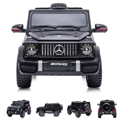 Produktbild von Chipolino Kinderelektroauto SUV Mercedes G63 AMG Zweisitzer Radio, Fernbedienung schwarz