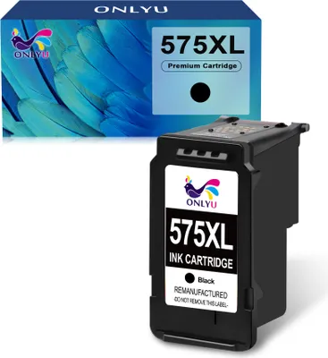 Produktbild von ONLYU 1er Schwarz für CANON PG-575 576 XXL Druckerpatronen Tintenpatrone (für Pixma TS3550i TS3551i TR4750i TR4751i)