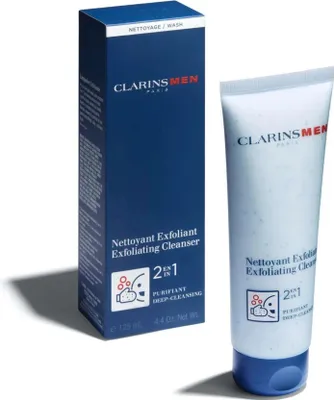 Obrázok produktu pre Clarins ClarinsMen Exfoliating Cleanser, čistiaci gél, Muži, Univerzálna pleť, Čistiace, Exfoliačný, Čistiaci, Osviežujúce, Vyhladenie, Rúra, AQUA/WATER/EAU. GLYCERIN. MYRISTIC ACID. PALMITIC ACID. STEARIC ACID. POTASSIUM HYDROXIDE....