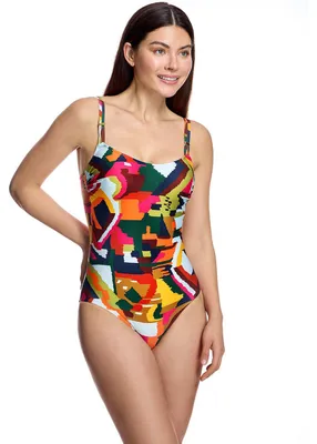 Productafbeelding van Damesbadpak met rechte halslijn, model W260181