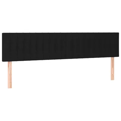 Produktbild von vidaXL Kopfteile Schwarz 160x5x78/88 cm Stoff