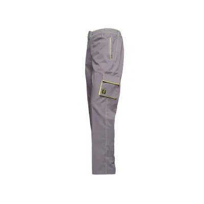 Produktbild von Rodopi Arbeitshose Bundhose Schutzhose Grau gelb Hose Größe 52