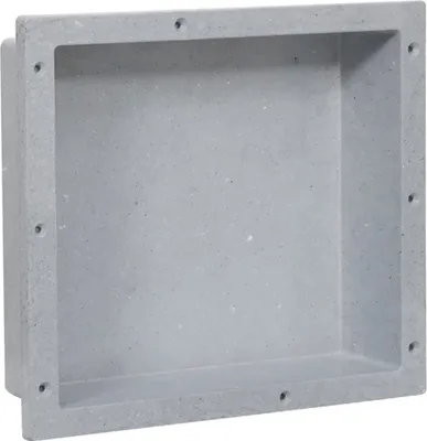 Image de Niche de douche gris mat 41x36x10 cm