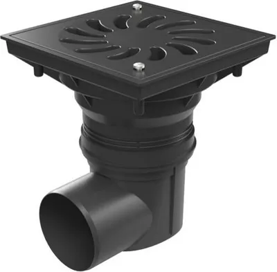 Obrázek produktu pro Boční odtok odpadní vody Chud?j D110-250 NEPTUN, plastová mřížka 330 x