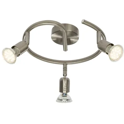 Zdjęcie produktu dla BRILLIANT Lampe Loona LED reflektor spiralny 3flg żelazo | 3x LED-PAR51, GU10, 3W LED lampy reflektorowe w zestawie, (250lm, 3000K) | obrotowe głowice