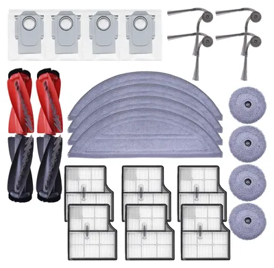Produktbild von VERCO Ersatzteile Set für Roborock Saros 10 Zubehör Bürsten Filter Beutel Wischtücher