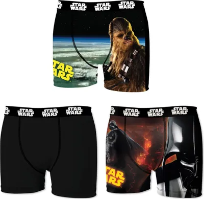 Produktbild von Star Wars / Disney 3er Pack M/48 Herren Boxershorts, Darth Vader, Chewbacca
