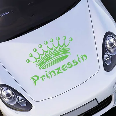 Produktbild von Aufkleber - Autoaufkleber "Prinzessin" 60cm x 36cm lindgrün - Tuning Carystyling Heckscheibe Auto