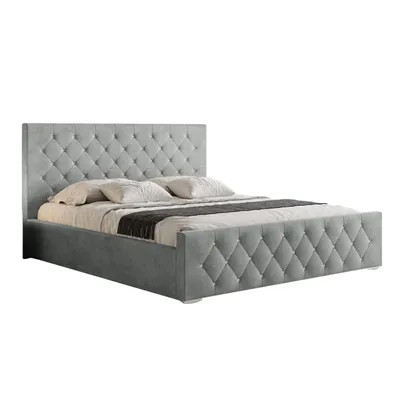 Produktbild von HEKIERT MEBLE Polsterbett 140 x 200 cm ETOLI mit Kristallen GRAPHIT